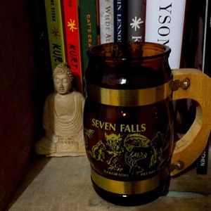 Vintage Colorado mug with wooden handle